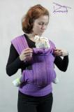 слингорюкзак 43КБ Эргономичный рюкзак из шарфа Ellevill Zara purple